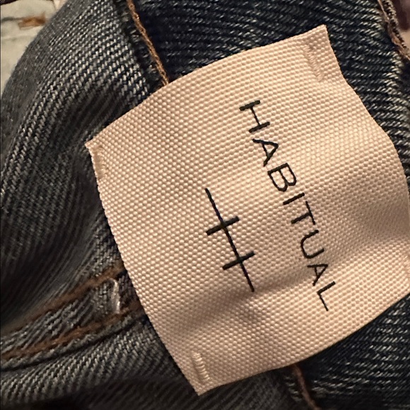 HABITUAL Jeans High Rise Pleated Wide Leg - Picture 4 of 6